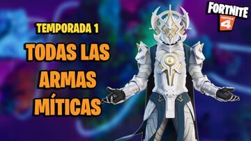 Todas las armas M&iacute;ticas en Fortnite Cap&iacute;tulo 4 - Temporada 1 y c&oacute;mo conseguirlas