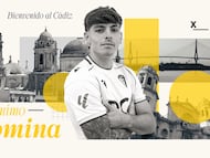 Jerónimo Dómina firma hasta 2030 con el Cádiz CF. Foto: Cádiz CF.