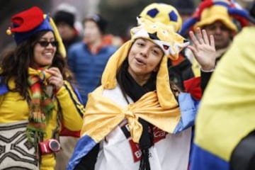 El aforo del estadio Germán Becker en Temuco será lleno en su mayoría por hinchas colombianos.