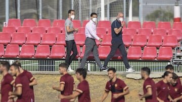 Entrenamiento del Sevilla.