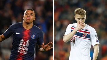 Mbappé y Odegaard.