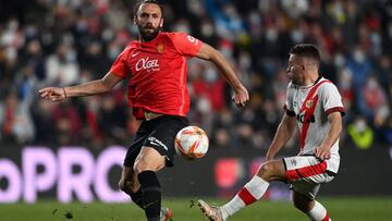 Vedat Muriqi, en el partido de Copa ante el Rayo.