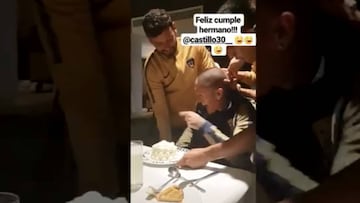 Díaz grabó el 'tortazo' a Castillo por su cumpleaños
