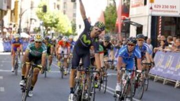 Jos&eacute; Joaqu&iacute;n Rojas vence a Shilov, Barbero y Lasca en el sprint de Zamora.