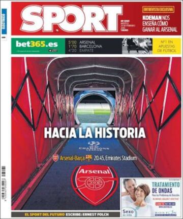 Portadas de la prensa mundial