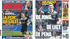 Portadas de los diarios Sport y Mundo Deportivo del d&iacute;a 7 de marzo de 2019.