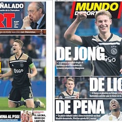 De Jong-De Ligt, el Ajax en la prensa de Barcelona