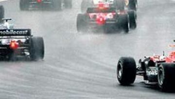 La lluvia, una de las protagonistas del GP de Hungría.