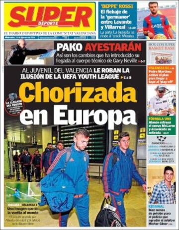 Portadas de la prensa mundial