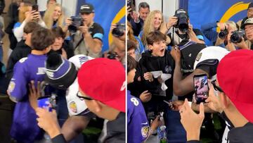 Lamar Jackson melts hearts by gifting hat and signing jerseys for kids