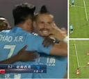 El gol que oposita al más extraño del año con Carrasco y Hamsik en el lío: lo tiene todo...