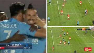 El gol que oposita al m¨¢s extra?o del a?o con Carrasco y Hamsik en el l¨ªo: lo tiene todo...