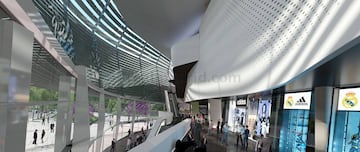 Vista de cómo quedaría el interior del estadio Santiago Bernabéu tras las obras de remodelación.