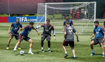 España entrena al calor de Krasnodar