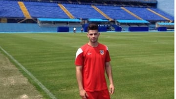 Alejandro Llama en su época en el Atlético