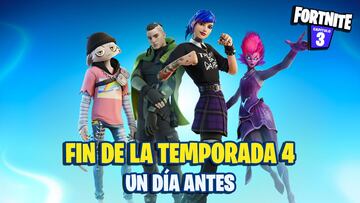 Fortnite Temporada 4 adelanta su fecha de finalización un día: ¿cuándo termina?