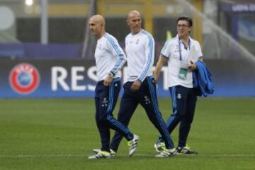 Último entrenamiento del Real Madrid antes de la final. Zidane.