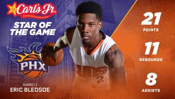 Bledsoe (21+11+8) roza el triple-doble en el triunfo de los Suns