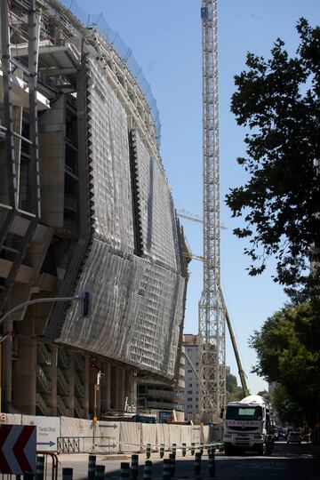 Así avanzan las obras del Santiago Bernabéu