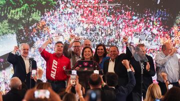 Opposition presidential candidate Xochitl Galvez reacts as she addresses supporters after polls closed in the general elections, in Mexico City, Mexico June 2, 2024. REUTERS/Quetzalli Nicte-Ha
