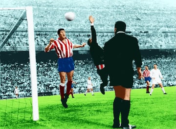 El 7 de marzo de 1965 el Atl谷tico visit車 en partido liguero el feudo de Chamart赤n. Era la jornada 25 del campeonato y en el banquillo estaba Otto Bumbel. El equipo rojiblanco acab車 venciendo por 0-1, con gol de Mendon?a en el minuto 74, tras asistencia de Adelardo. El Atl谷tico rompi車 as赤 un r谷cord en el f迆tbol espa?ol que ten赤a su eterno rival, pues el Real Madrid hab赤a estado 121 partidos ligueros sin perder en casa (112 ganados y nueve empatados). Ocho a?os sin perder. Se da la curiosa circunstancia de que el anterior partido que perdi車 el Real Madrid fue tambi谷n ante el Atl谷tico, el 3 de febrero de 1957. Ese 7 de marzo jugaron por el Atl谷tico: Madinabeytia; Colo, Griffa, Calleja; Ramiro, Glar赤a; Ufarte, Luis, Mendon?a, Adelardo y Cardona