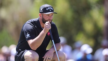 ADELAIDE (Australia), 15/02/2026.- John Rahm of Legion XIII during Round 4 of the LIV Golf Adelaide at The Grange Golf Club in Adelaide, Australia, 15 February 2026. (Adelaida) EFE/EPA/MATT TURNER NO ARCHIVING, EDITORIAL USE ONLY AUSTRALIA AND NEW ZEALAND OUT