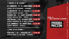 Torneo Clausura 2019: horarios, partidos y fixture de la fecha 13