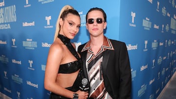 Lele Pons and Guaynaa at Billboard Latin Women In Music held at the Watsco Center on May 6, 2023 in Coral Gables, Florida. The show airs on Sunday, May 7, 2023 on Telemundo. (Photo by Christopher Polk/Billboard via Getty Images)