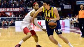 Daniel Hackett y Emir Preldzic, durante un Armani-Milán la pasada temporada.