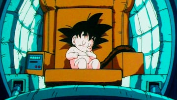 Dragon Ball Goku bebé Banpresto cápsula Saiyan