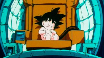 Dragon Ball Goku beb¨¦ Banpresto c¨¢psula Saiyan