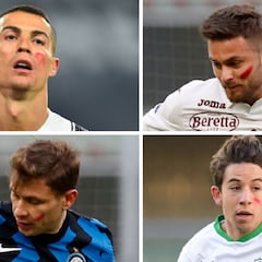 ¿Por qué se pintan la cara de rojo los jugadores en Italia?