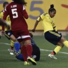 En fútbol femenino, Colombia empata con Trinidad y Tobago