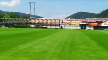 Así es el pequeño estadio en el que la Roja volvió a jugar en Graz