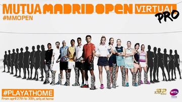 Cartel del torneo virtual del Mutua Madrid Open.