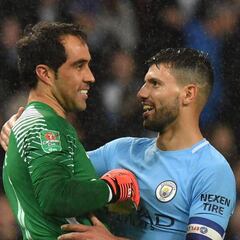 Agüero relata la incertidumbre que vive Claudio Bravo en el City