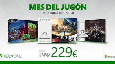 Mes del jugón: Xbox One S más juego por 199 euros