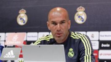 Zidane, en la conferencia de prensa.