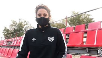 Zaira Flores, jugadora del Rayo Vallecano.