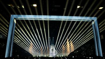 Yuval Raphael, representing Israel, takes part in dress rehearsal 2 for the Grand Final of the 2025 Eurovision Song Contest, in Basel, Switzerland, May 16, 2025. REUTERS/Denis Balibouse