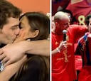 Un beso de película, Nadal en el vestuario, el show de Reina... la celebración completa de España