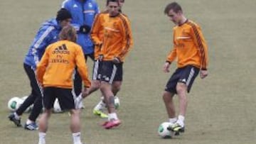 Diego Llorente, en un entrenamiento