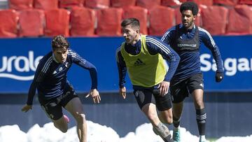 David García durante un entrenamiento reciente.