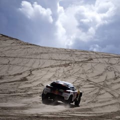 Loeb gana la etapa y Peterhansel se queda el liderato
