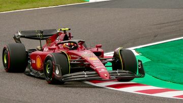 Carlos Sainz (Ferrari F1-75). Suzuka, Japón. F1 2022.