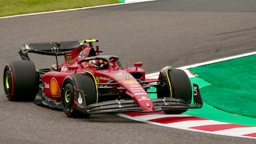 Carlos Sainz (Ferrari F1-75). Suzuka, Japón. F1 2022.