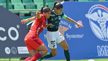 Partido de Liga Femenina entre Deportivo Cali y América.