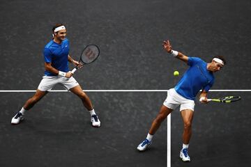 Federer y Nadal ganaron a Querrey y Sock.