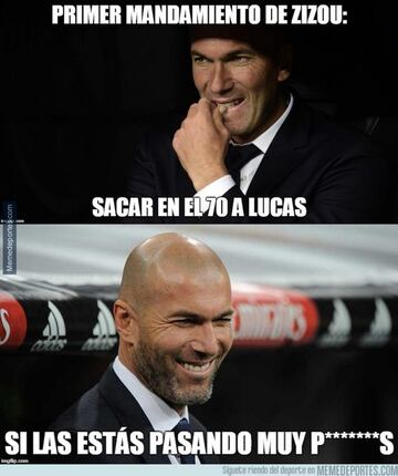 Zidane y Ramos protagonistas de los memes del Madrid-Villarreal