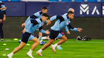 Entrenamiento del Levante.